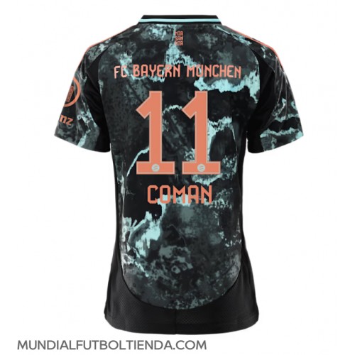 Camiseta Bayern Munich Kingsley Coman #11 Segunda Equipación Replica 2024-25 para mujer mangas cortas